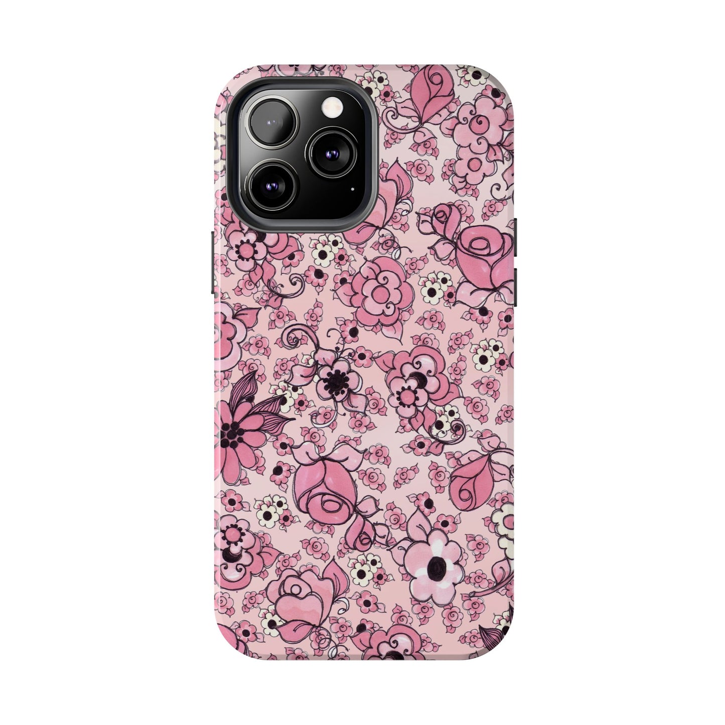 Profuse Posies Pink Phone Case