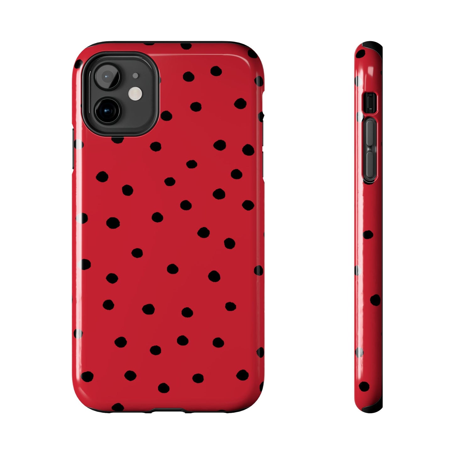 Dinky Dots Red / Black Phone Case