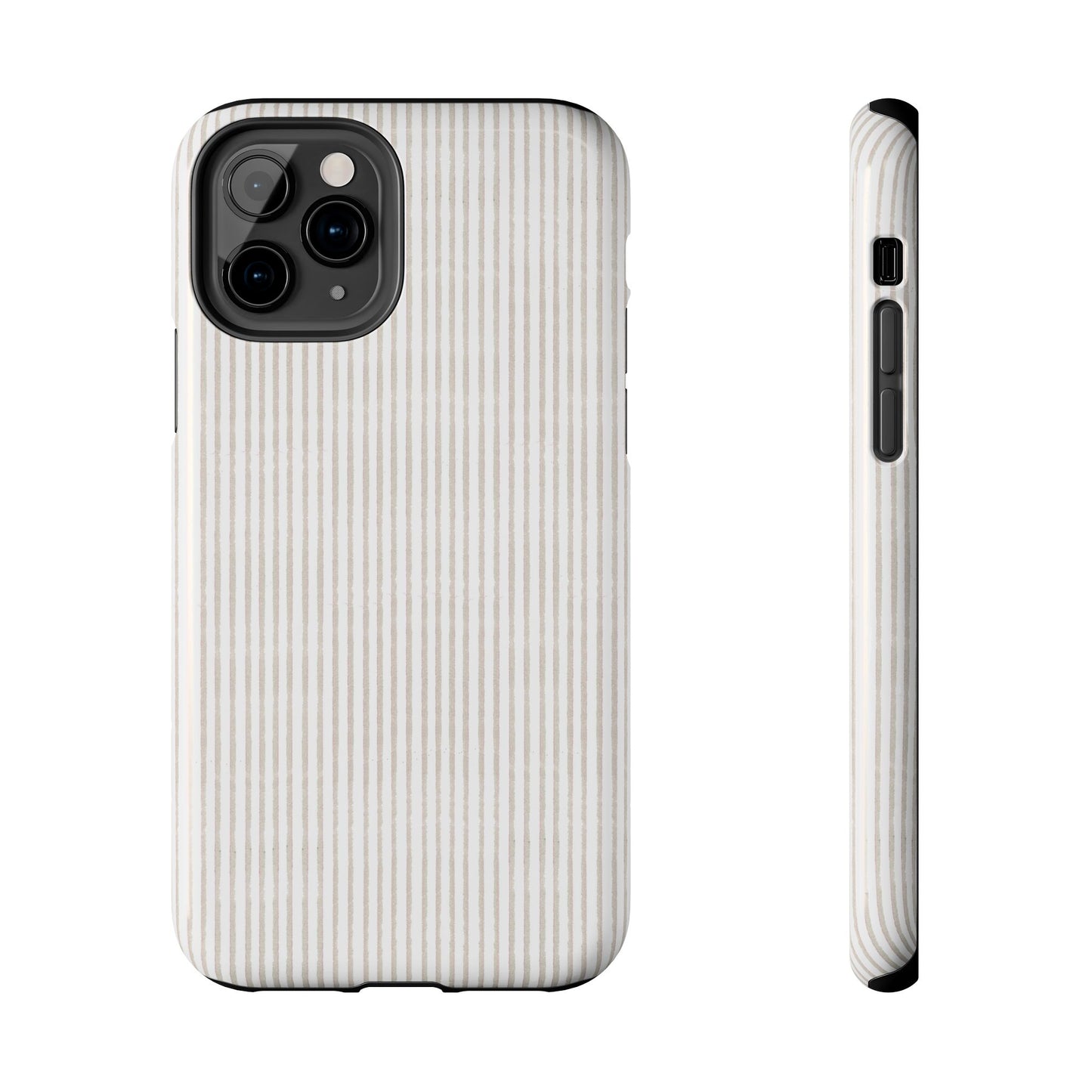 Stripe White / Gray Phone Case