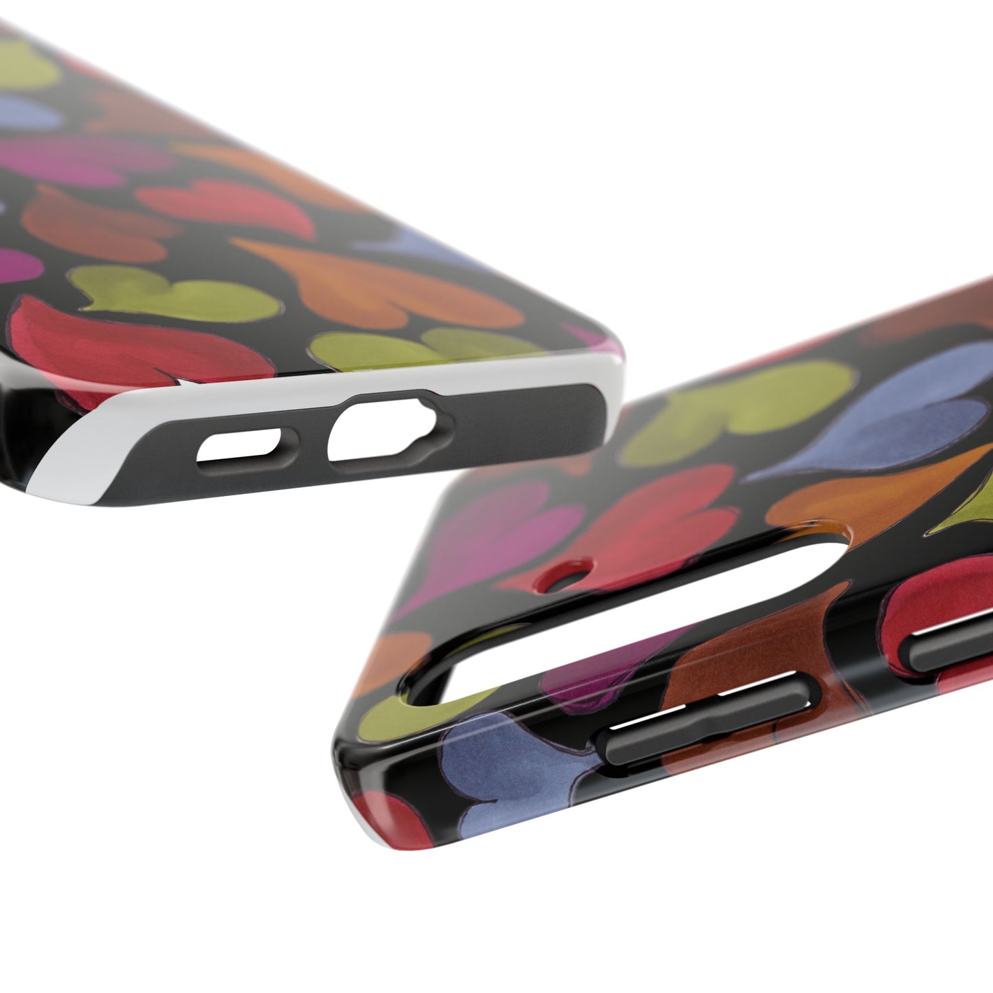 Big Hearted Black Phone Case