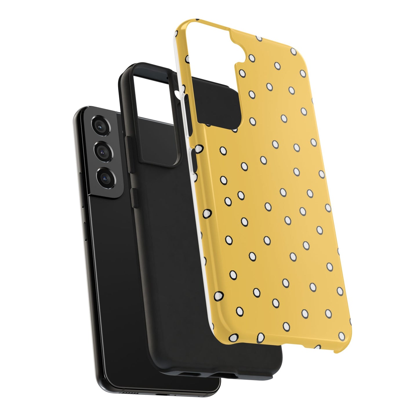 Dots Yellow / White / Black Phone Case