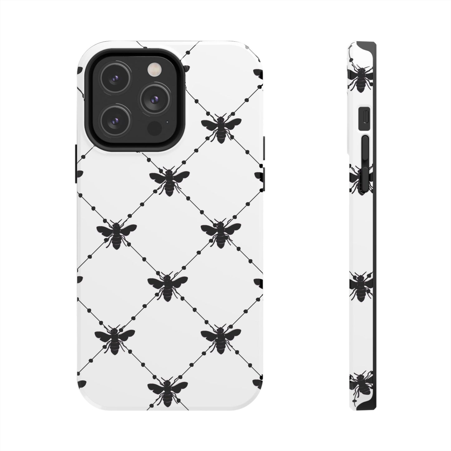 Beaded Bees White Phone Case