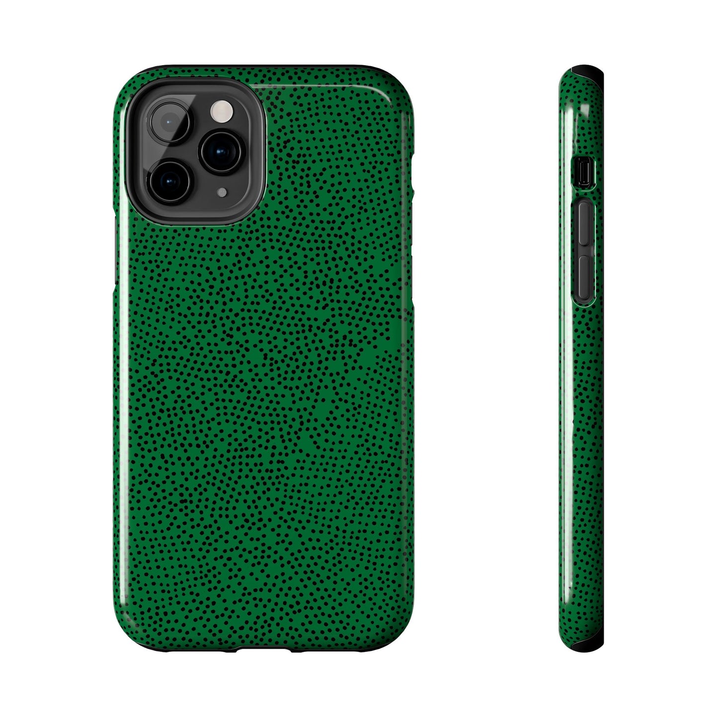 Mini Dot Green / Black Phone Case