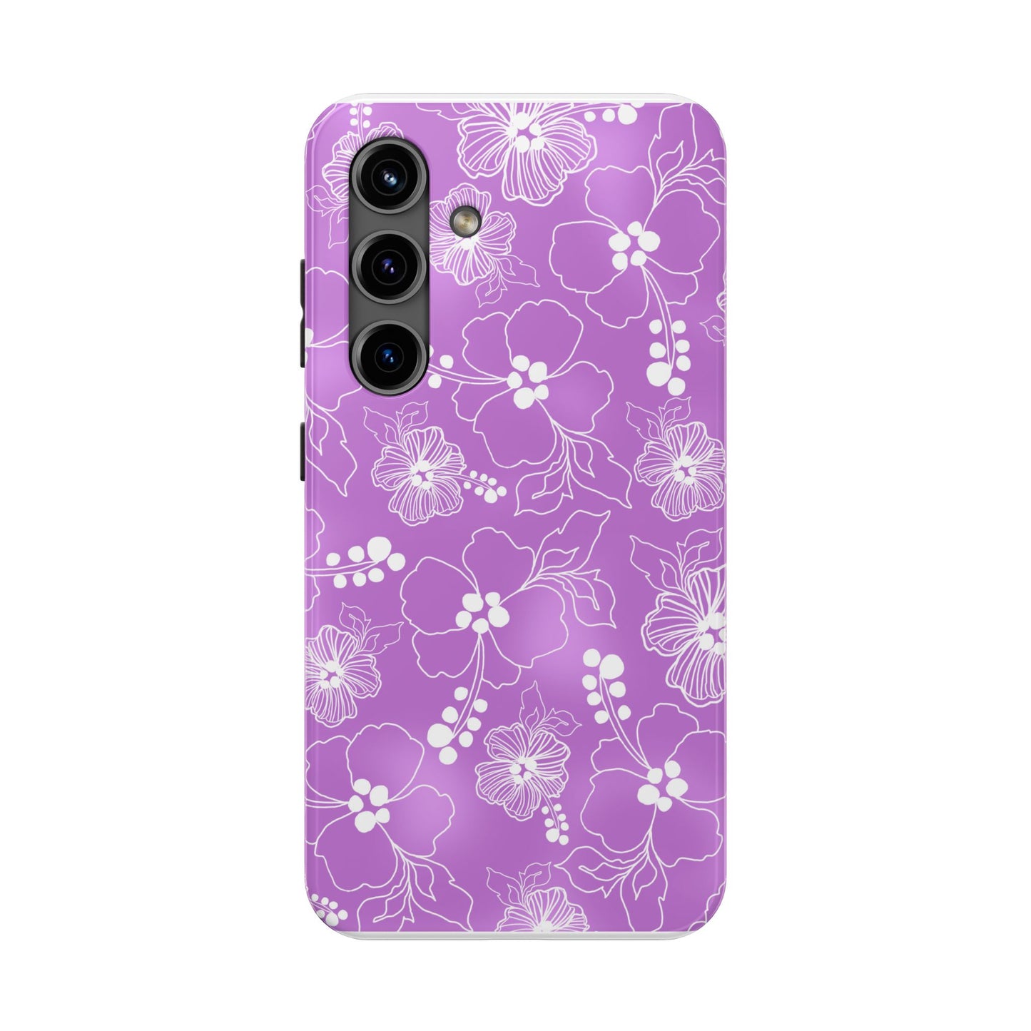 Lacey Hibiscus Orchid Phone Case