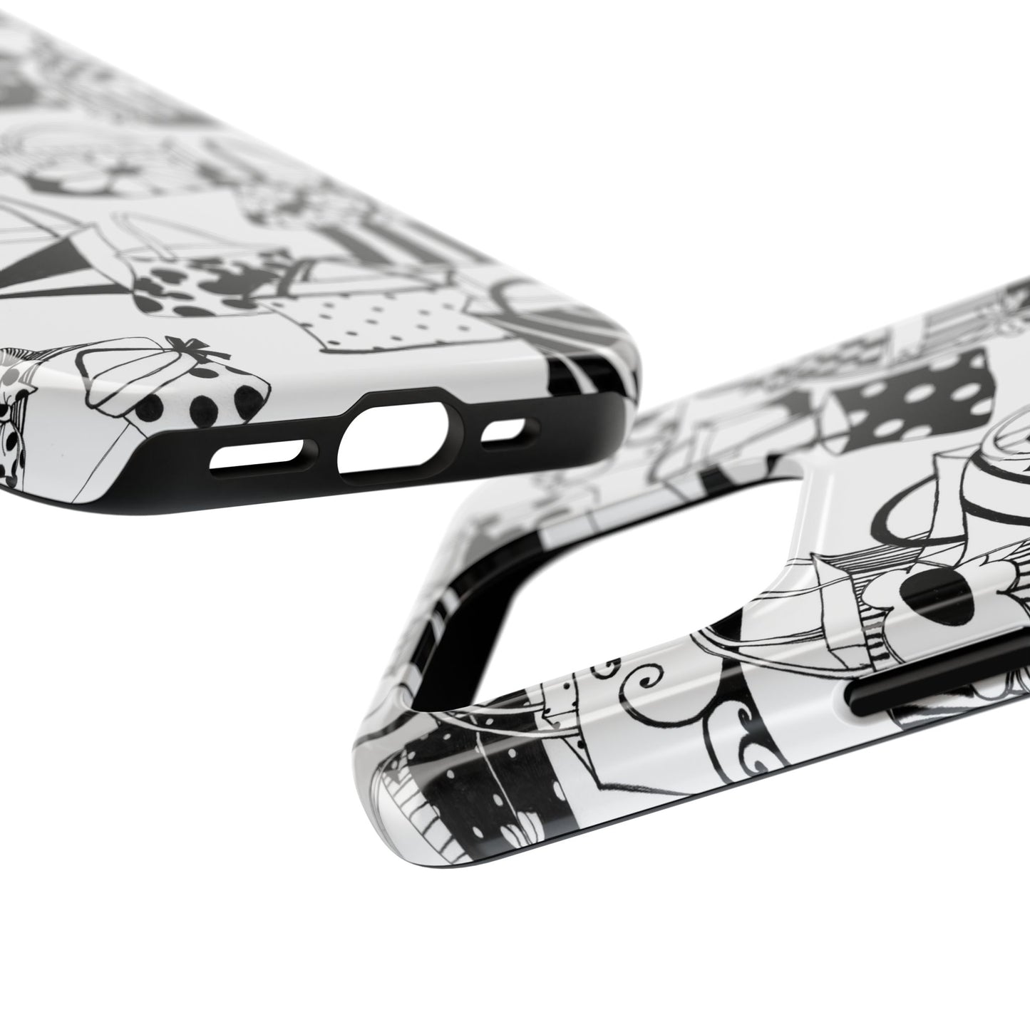 Totes White / Black Phone Case