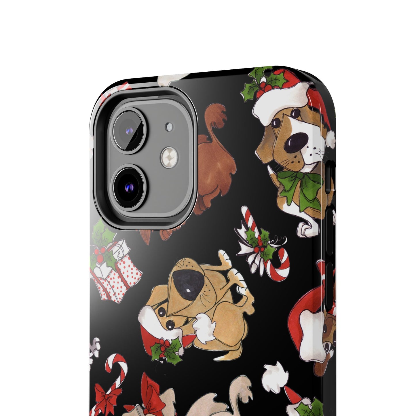 Doggie Toss Black Phone Case
