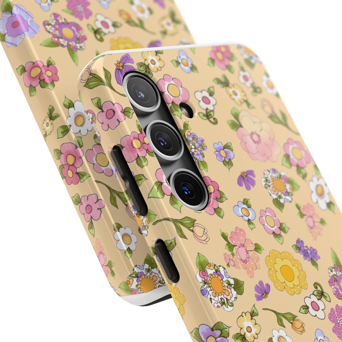 Flowery Yellow Phone Case