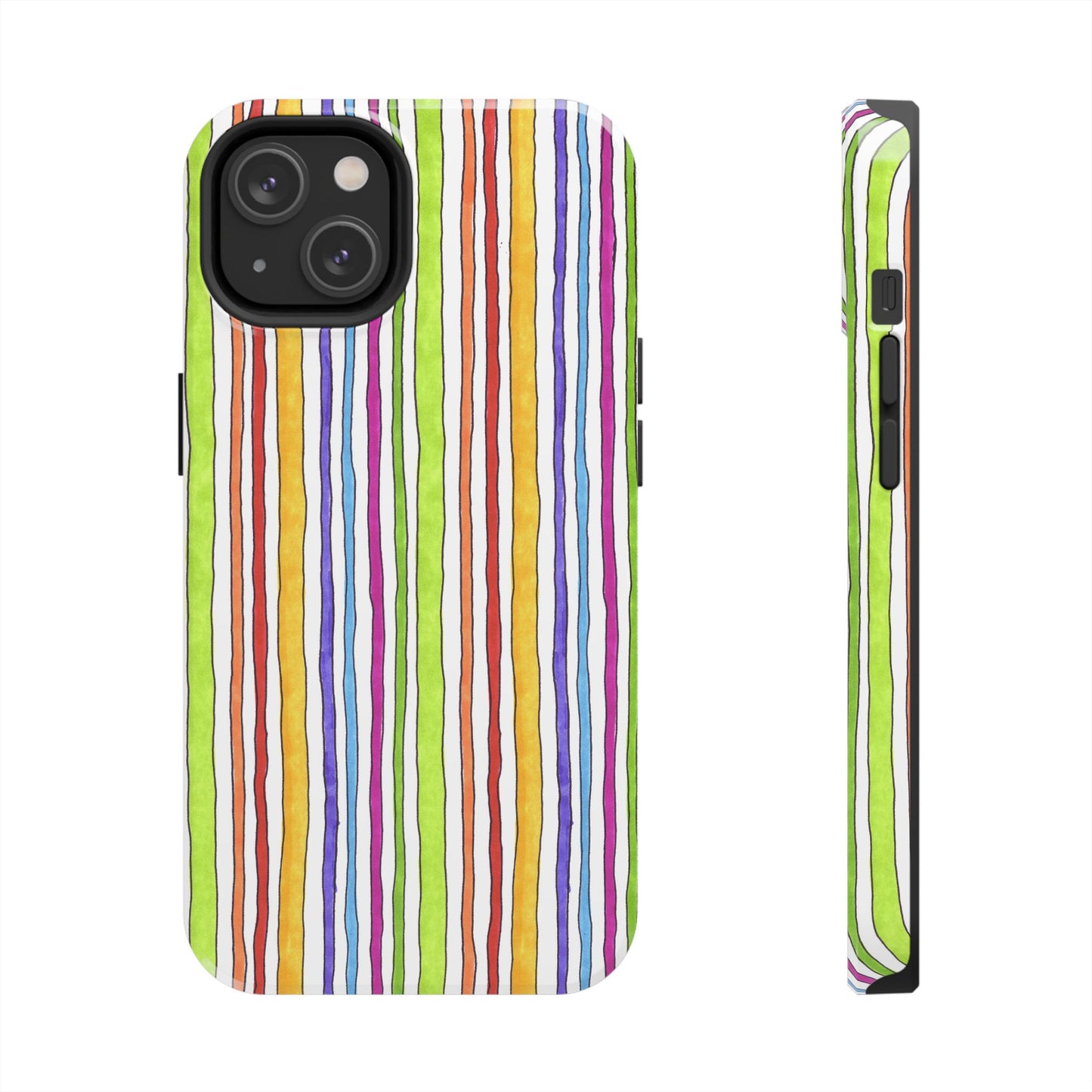 Stripe Fancy White Phone Case