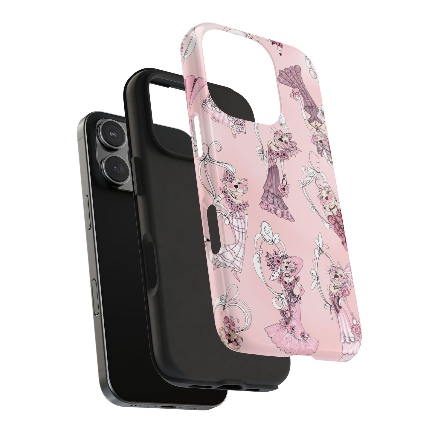 Lady Cats Tossed Phone Case