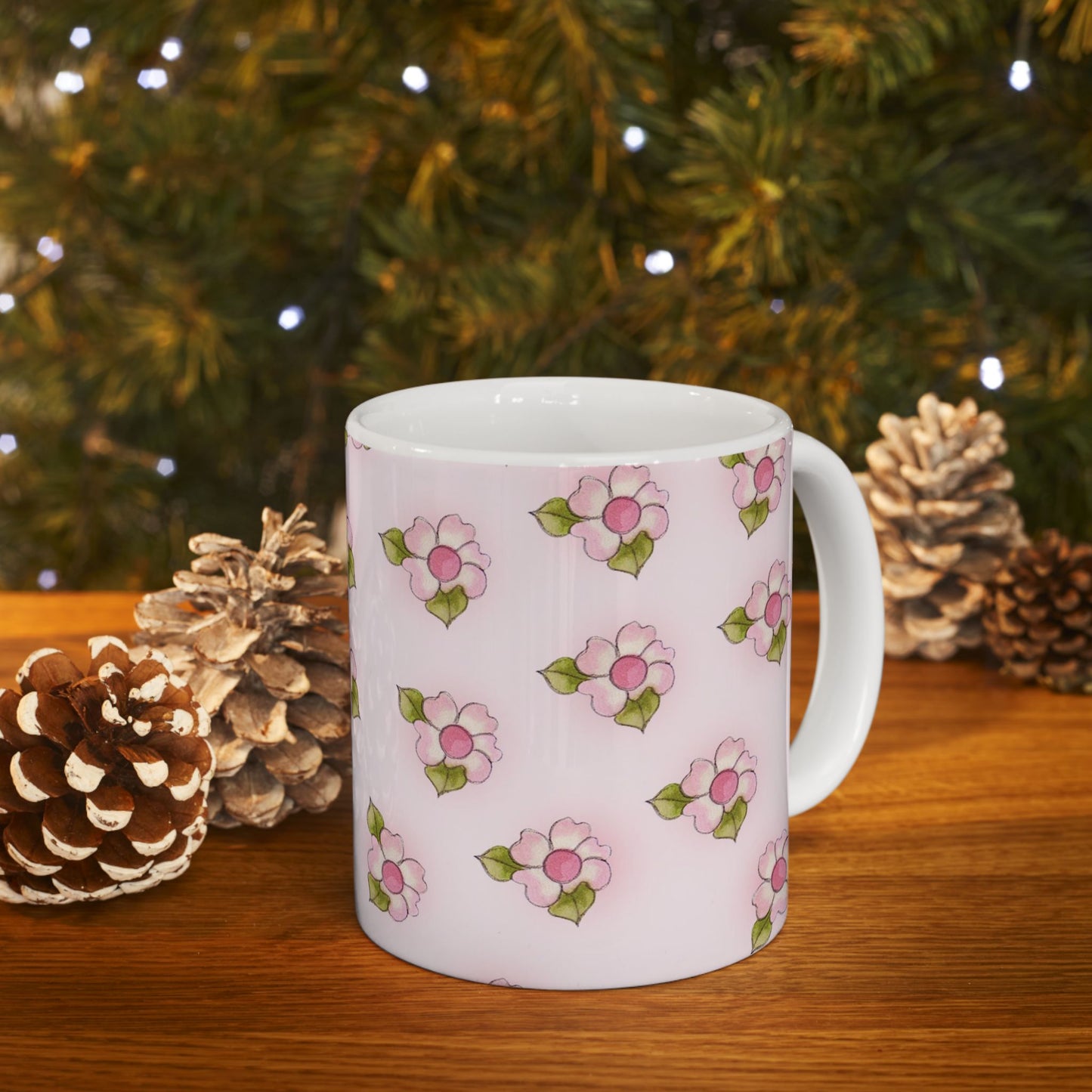 Daisy Delight Light Pink Cup