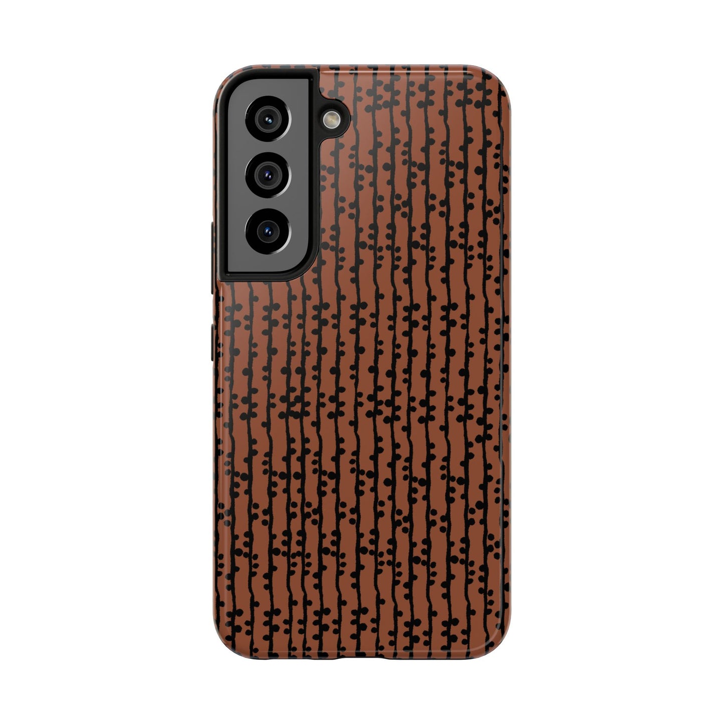 Loopy Stripe Brown Phone Case