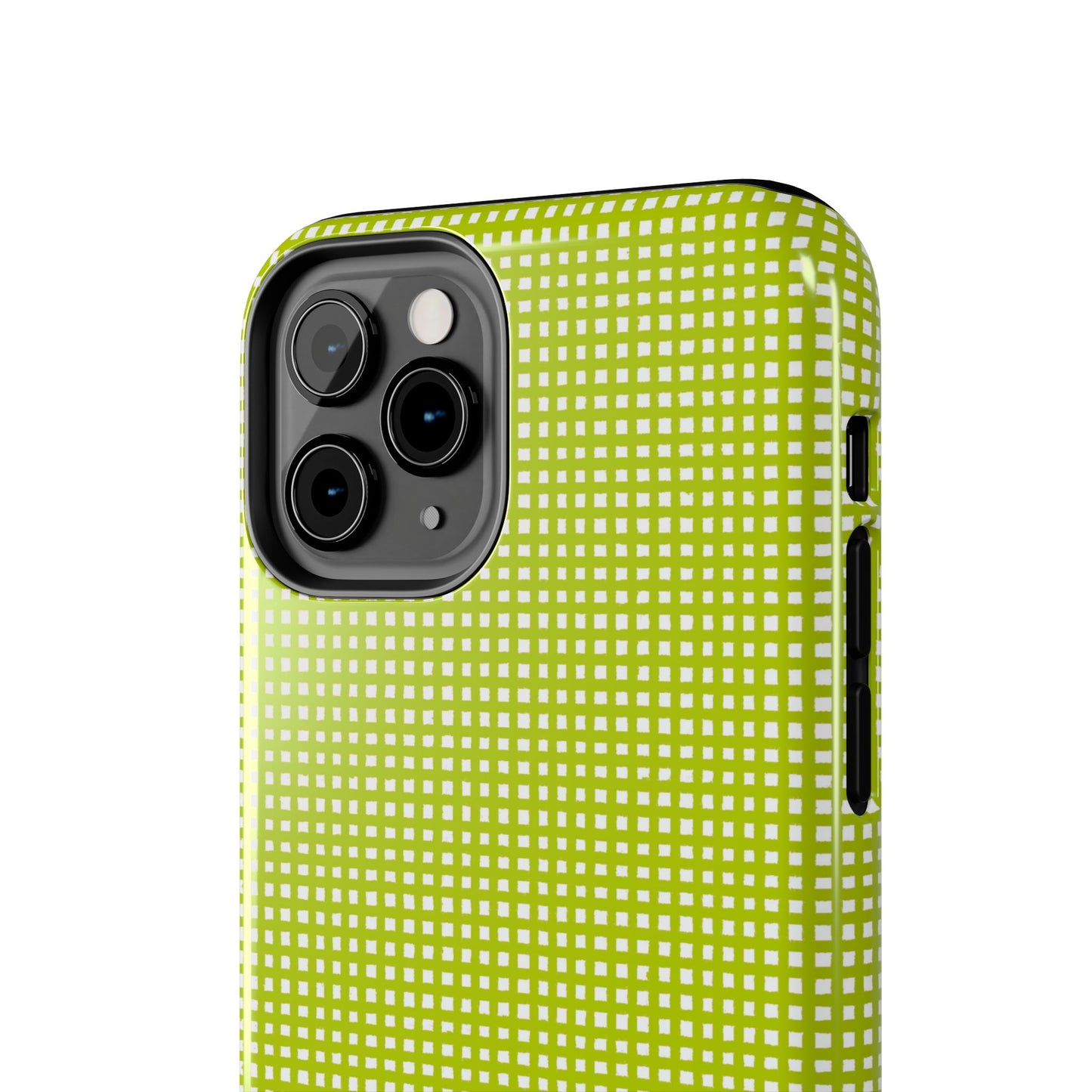 Chipper Check Lime Phone Case