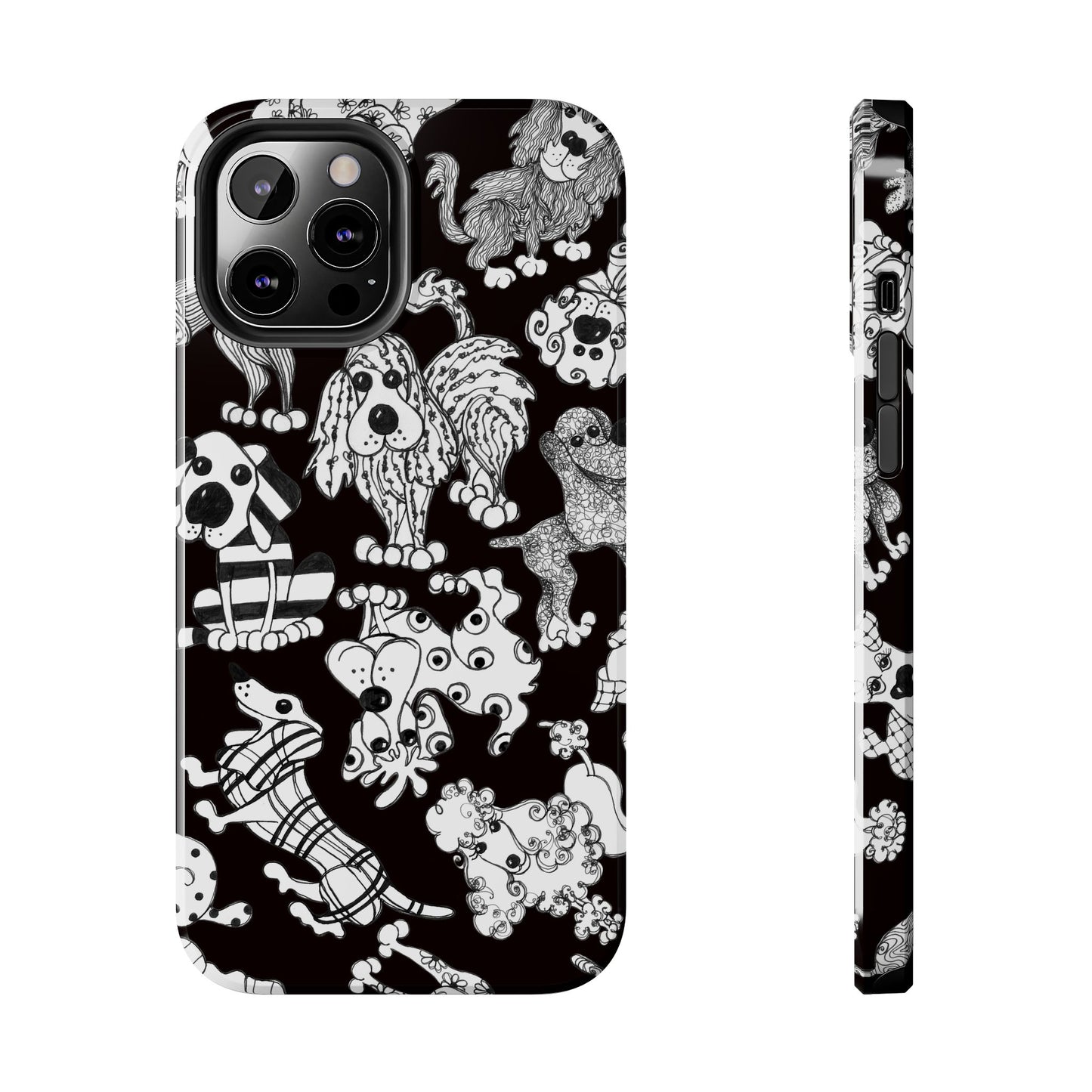 Dear Doggies Black Phone Case