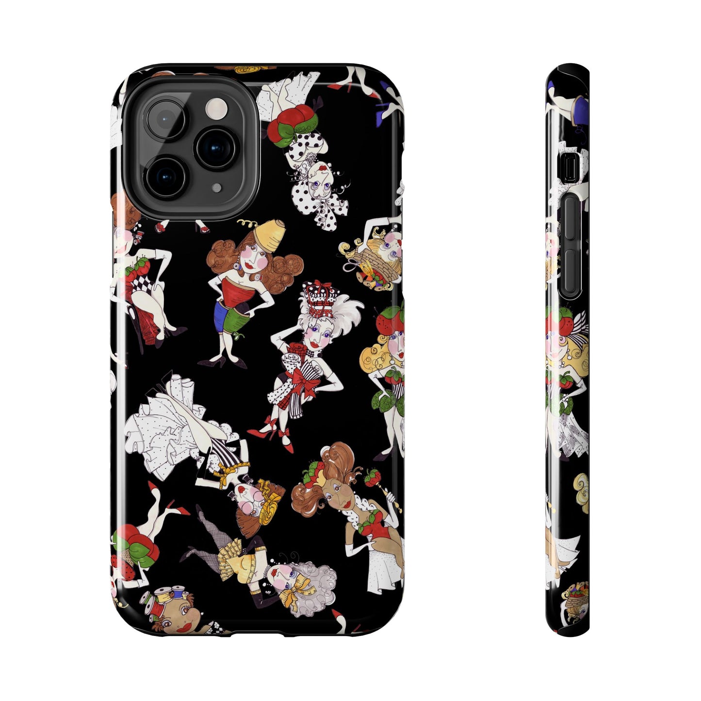 Sew Tossed Black Phone Case
