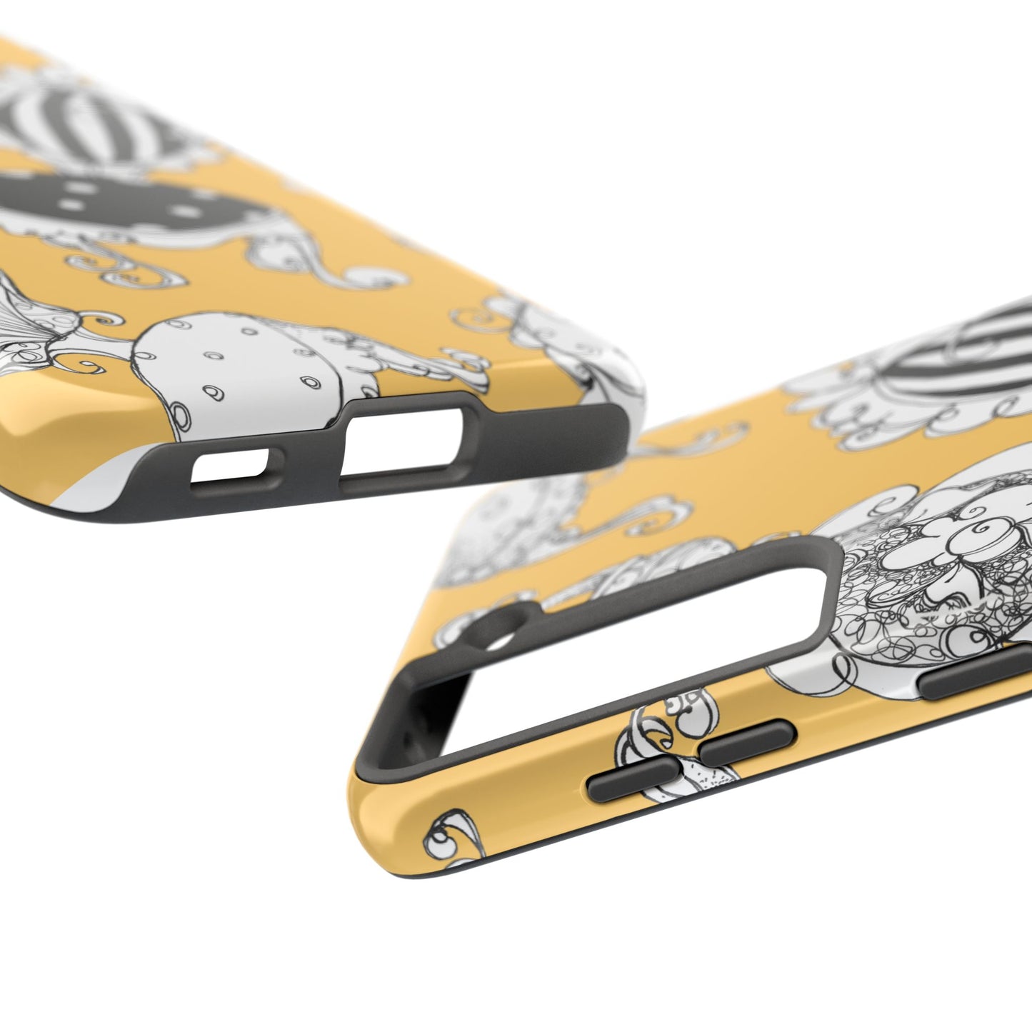 Bistro Chairs Yellow Phone Case