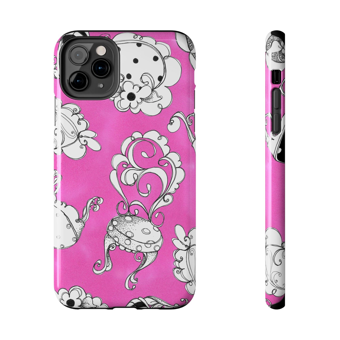 Bistro Chairs Pink Phone Case