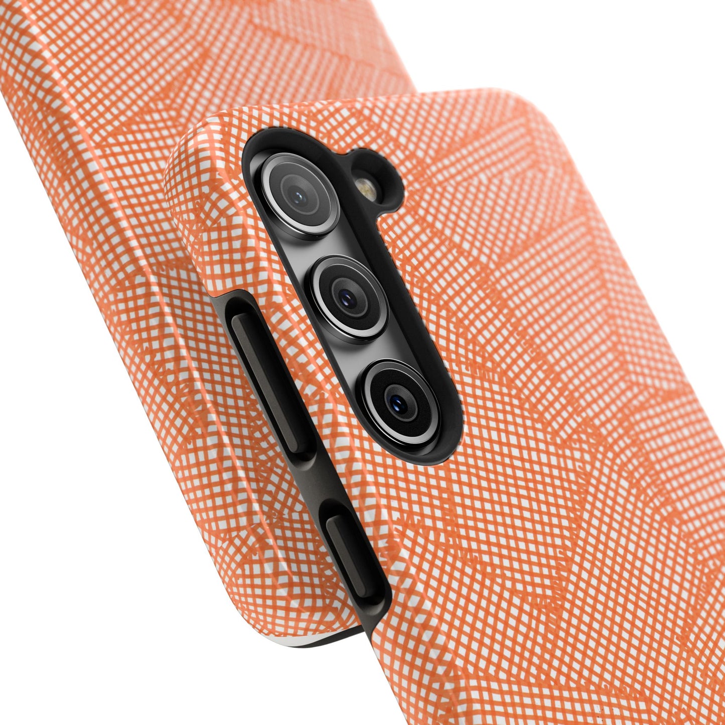 Check Patch Large Orange Phone Case