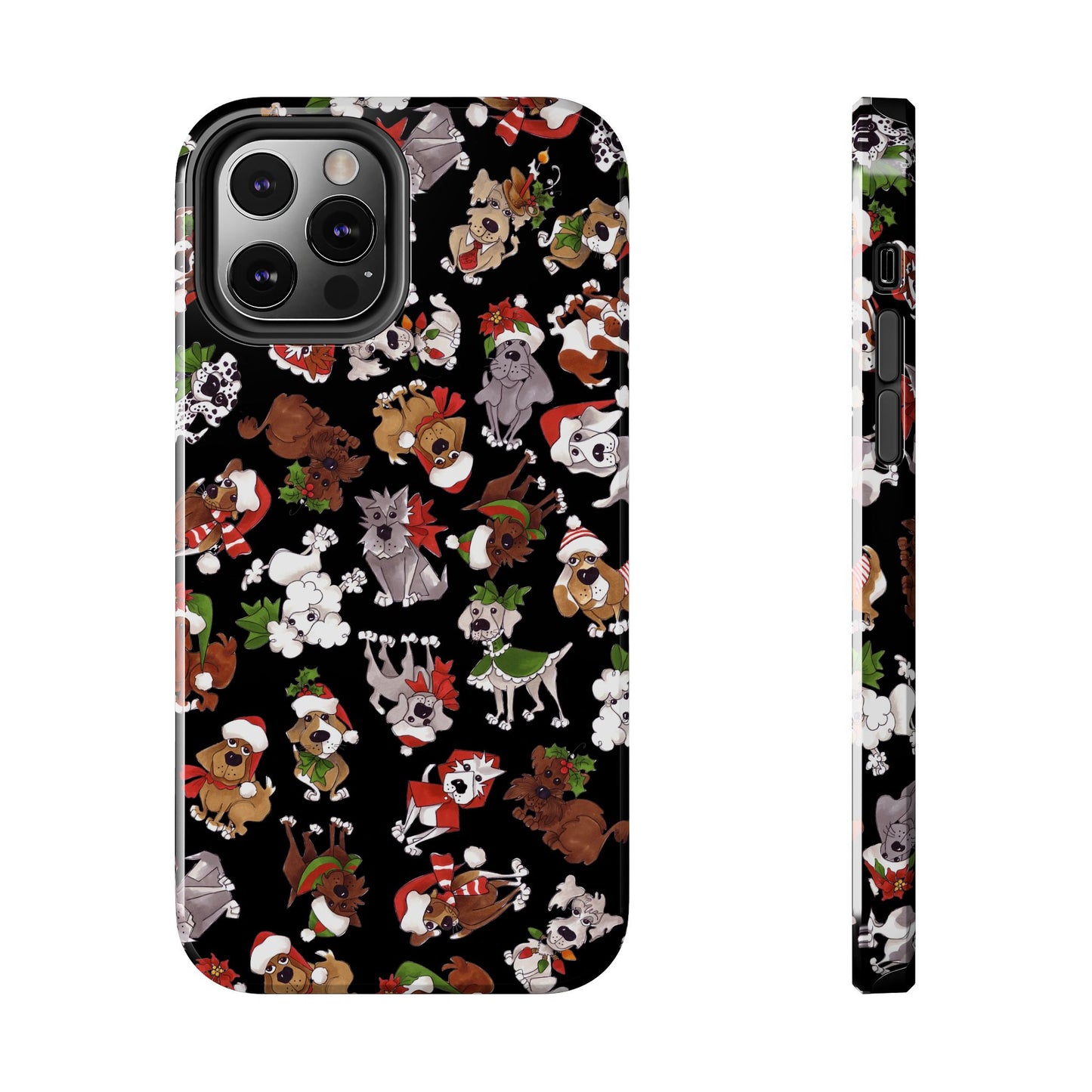 Doggie Toss Black Phone Case