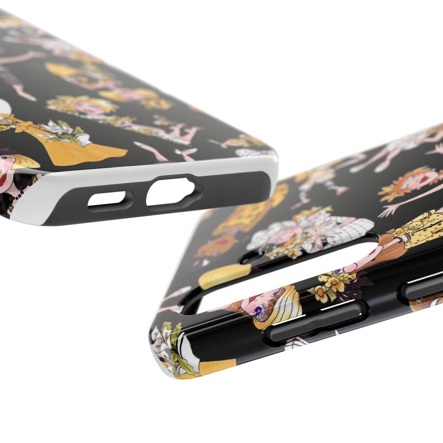 Bee Tossed Black Phone Case