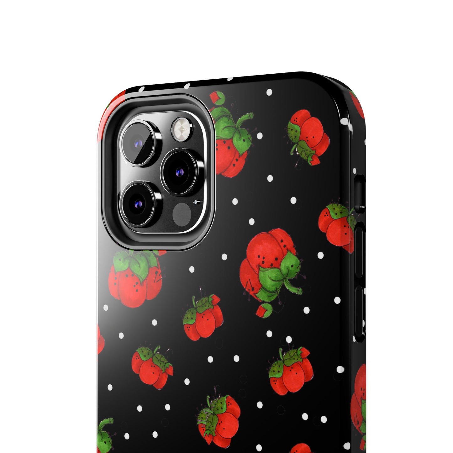 Pin Dots Black Phone Case