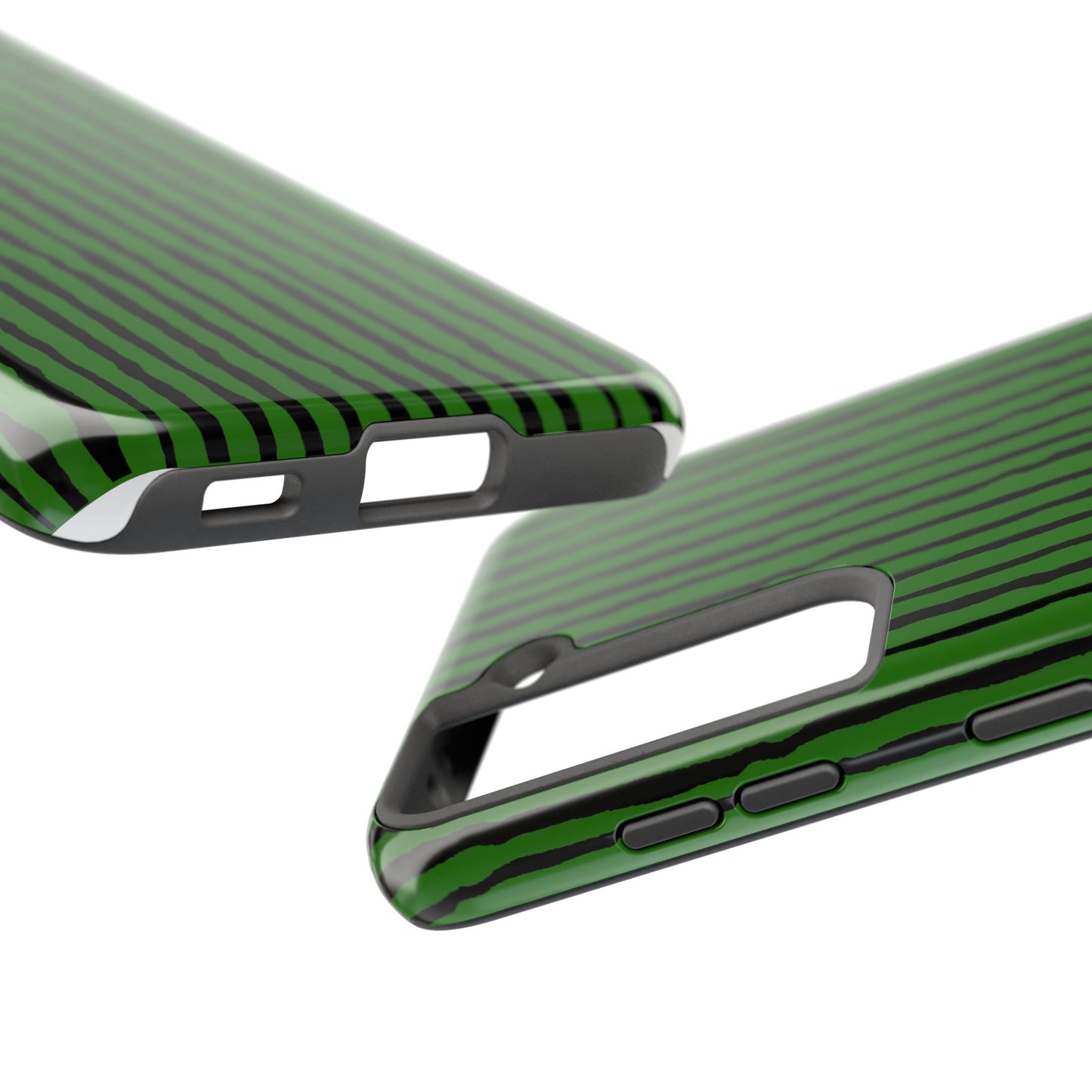 Sorta Stripe Green / Black Phone Case