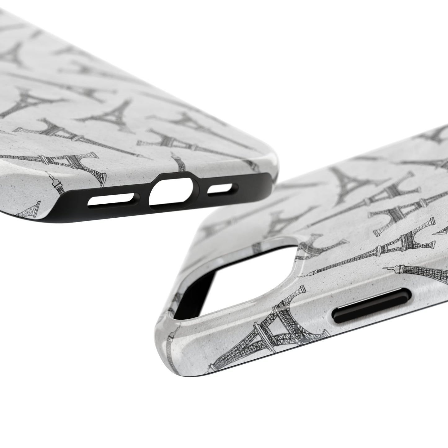 Eifelesque Silver Phone Case