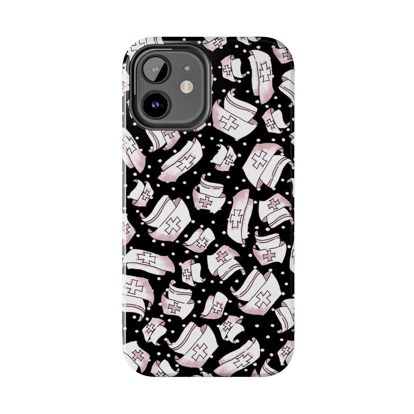 Med Hats Black Phone Case