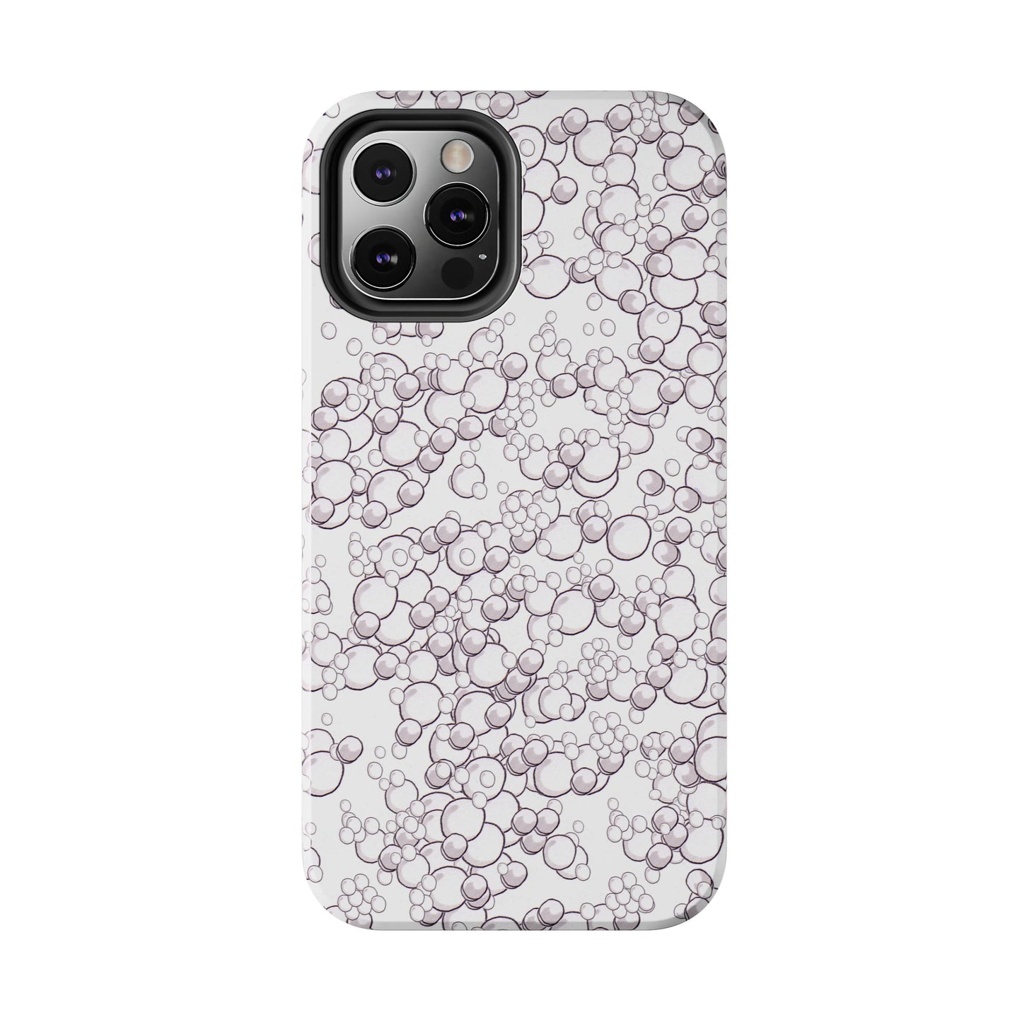 Bubble Dots White Phone Case