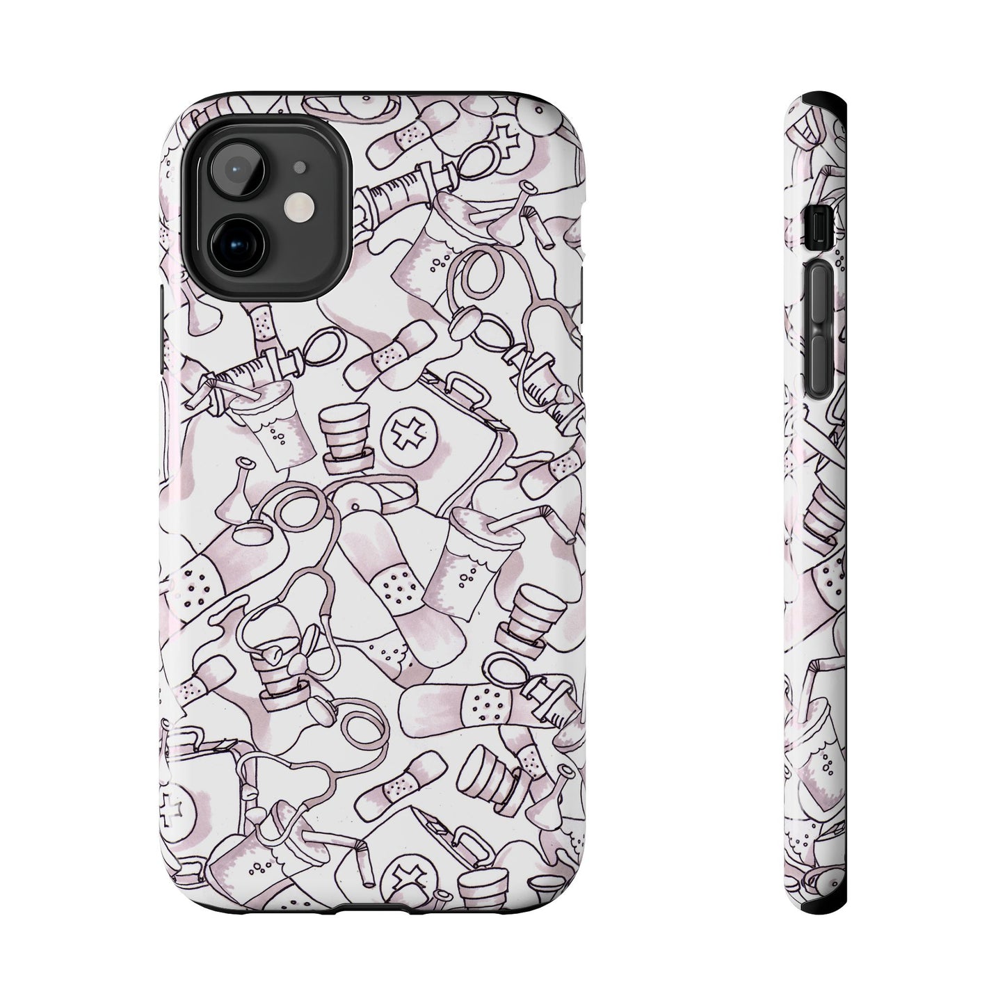 Med Stuff White Phone Case