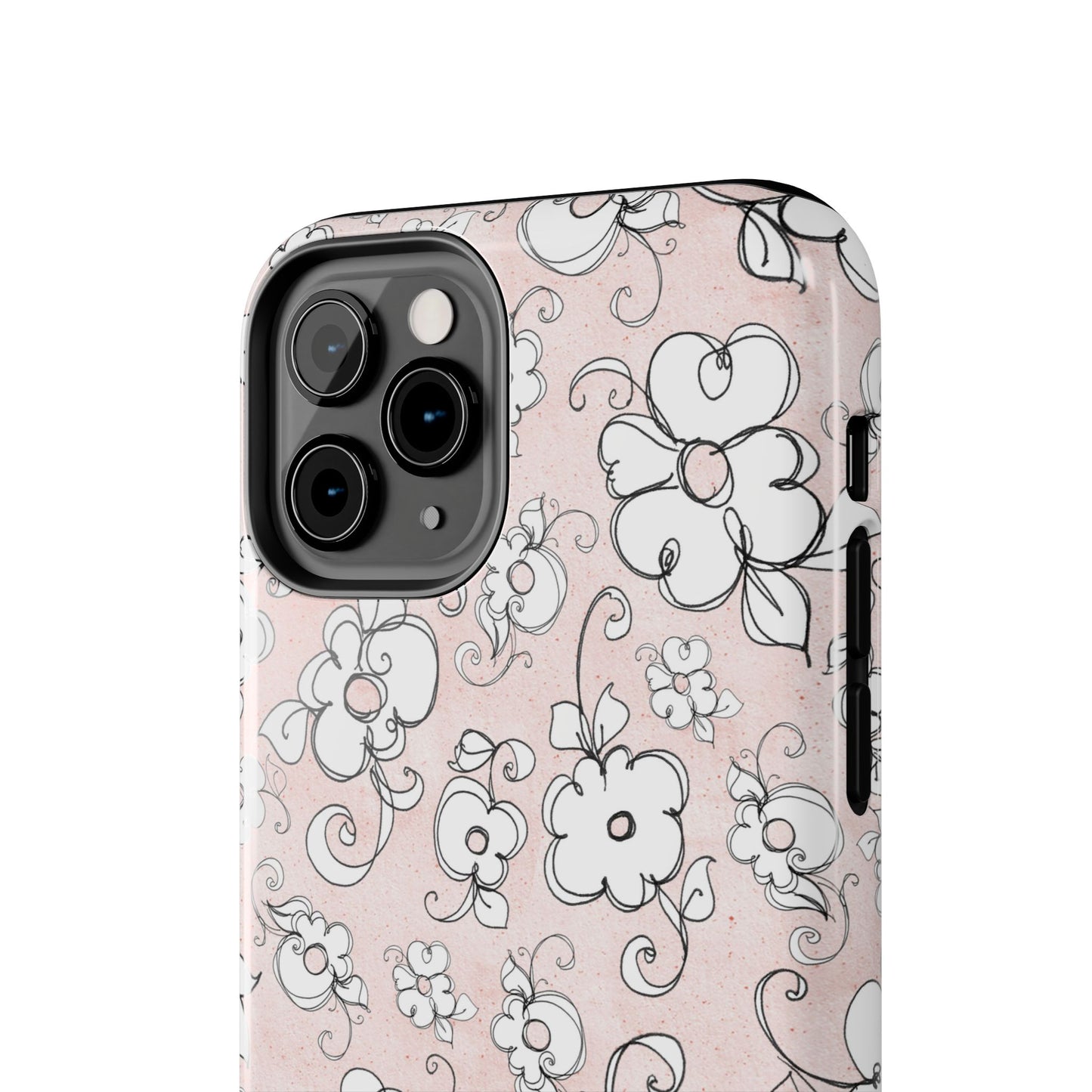 Lady Flowers Paris Pink Phone Case