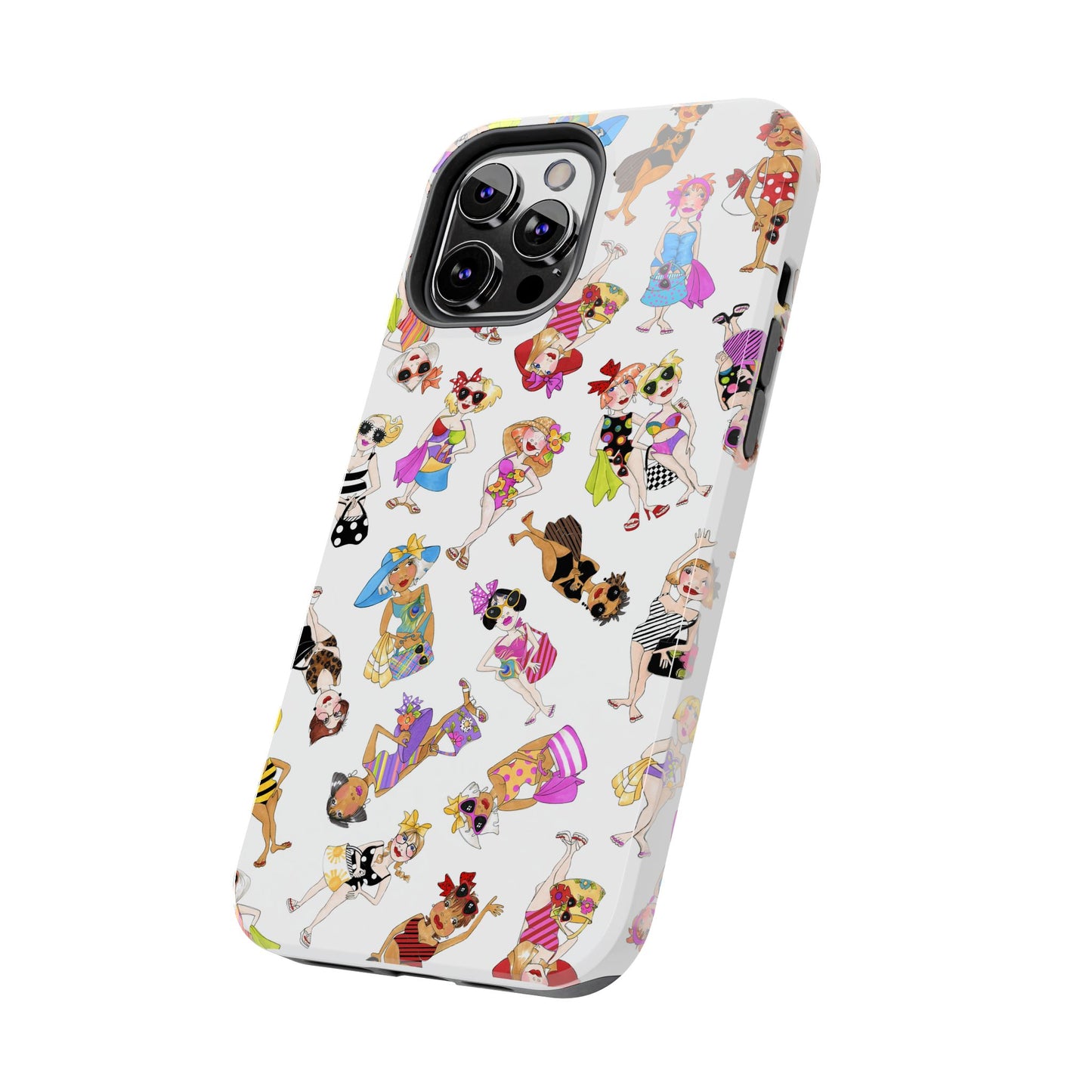 Tossed Beauties White Phone Case