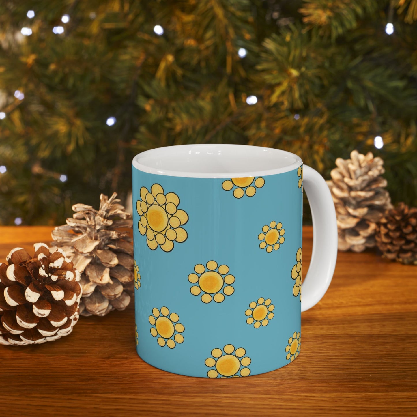 Bandana Dots Turquoise Cup