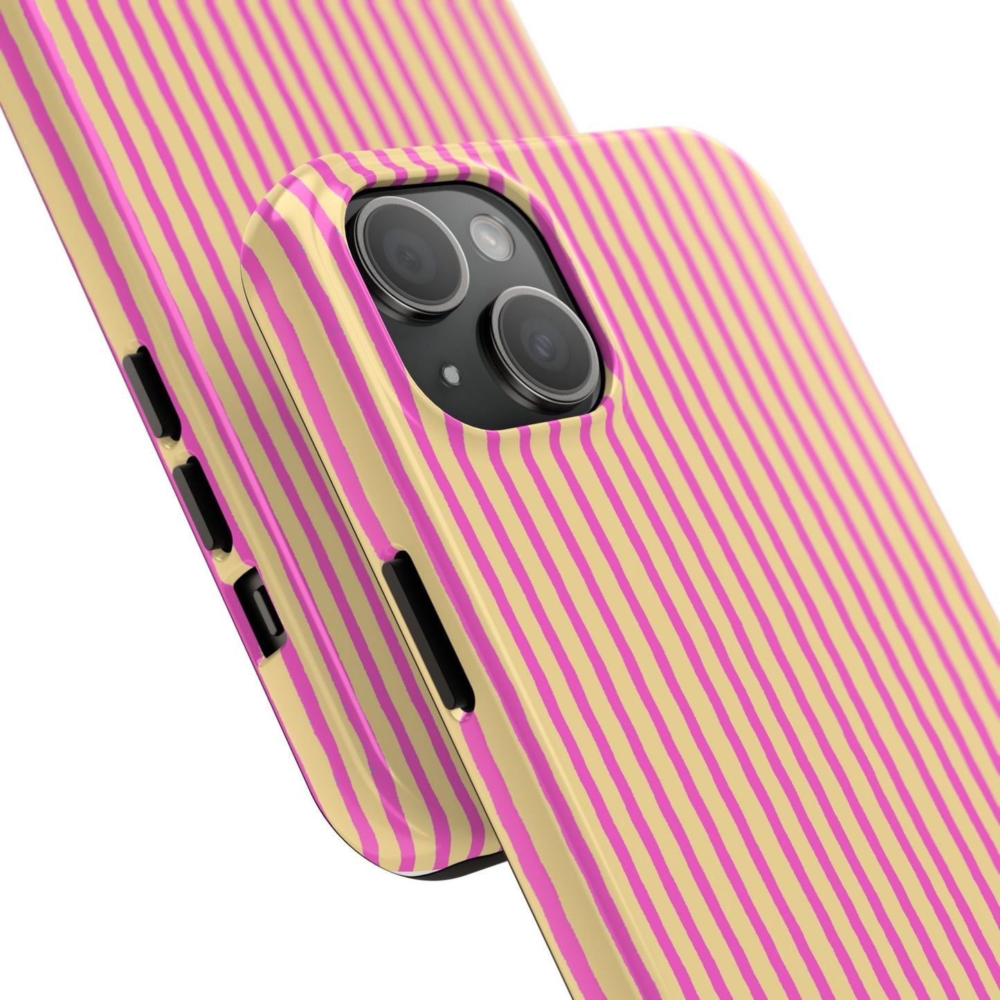 Stripe Yellow / Pink Phone Case