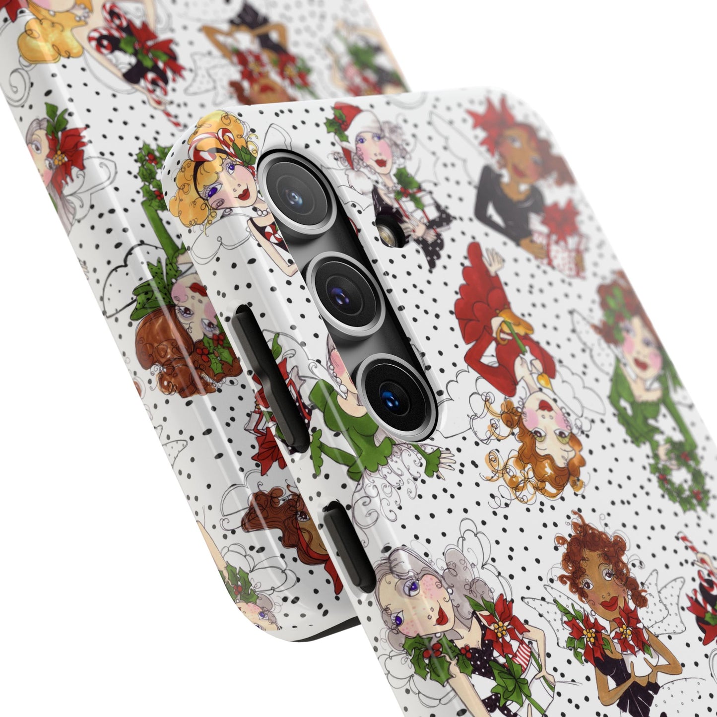 Fairy Toss White / Black Phone Case