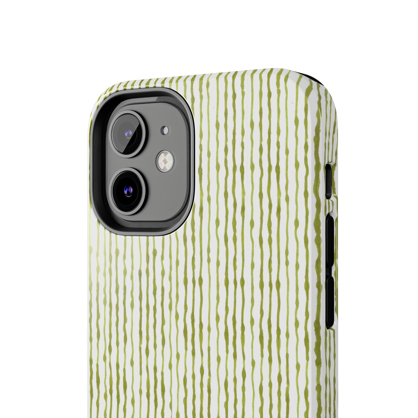 Faux Seersucker White / Green Phone Case