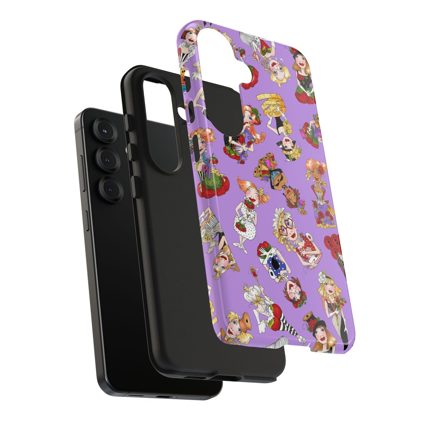 Curious Toss Purple Phone Case