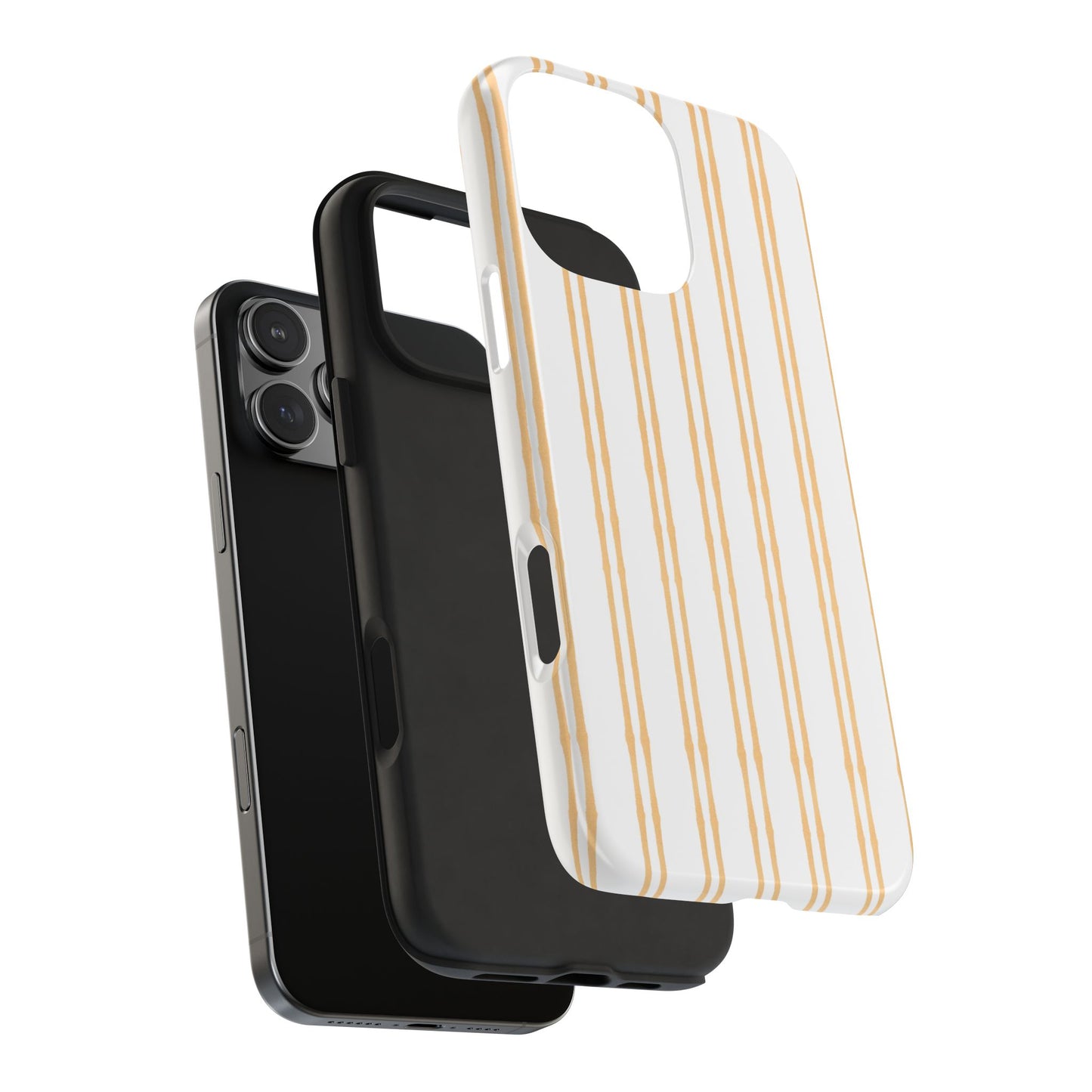 Double Stripe Yellow Phone Case