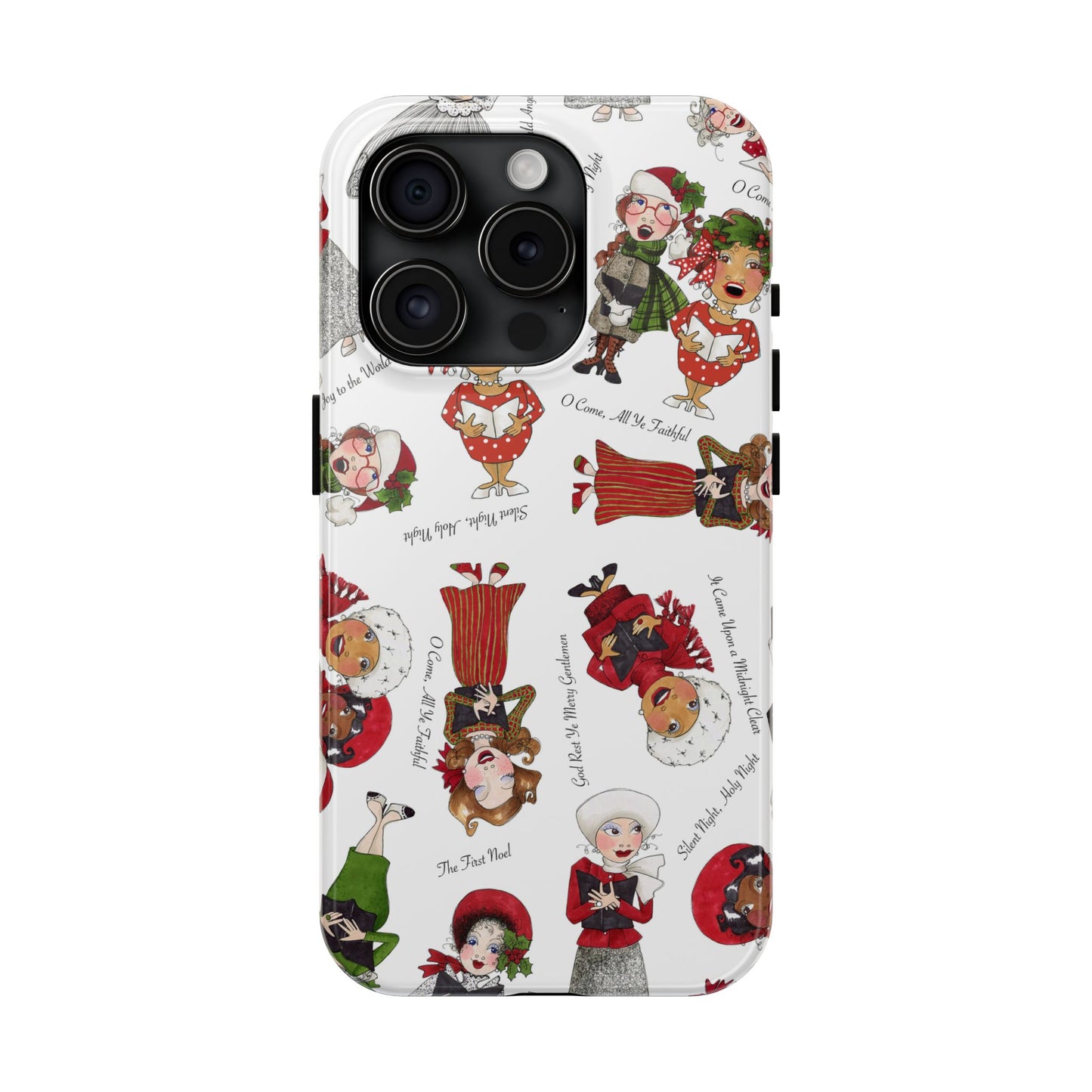 Tossed Carolers Phone Case