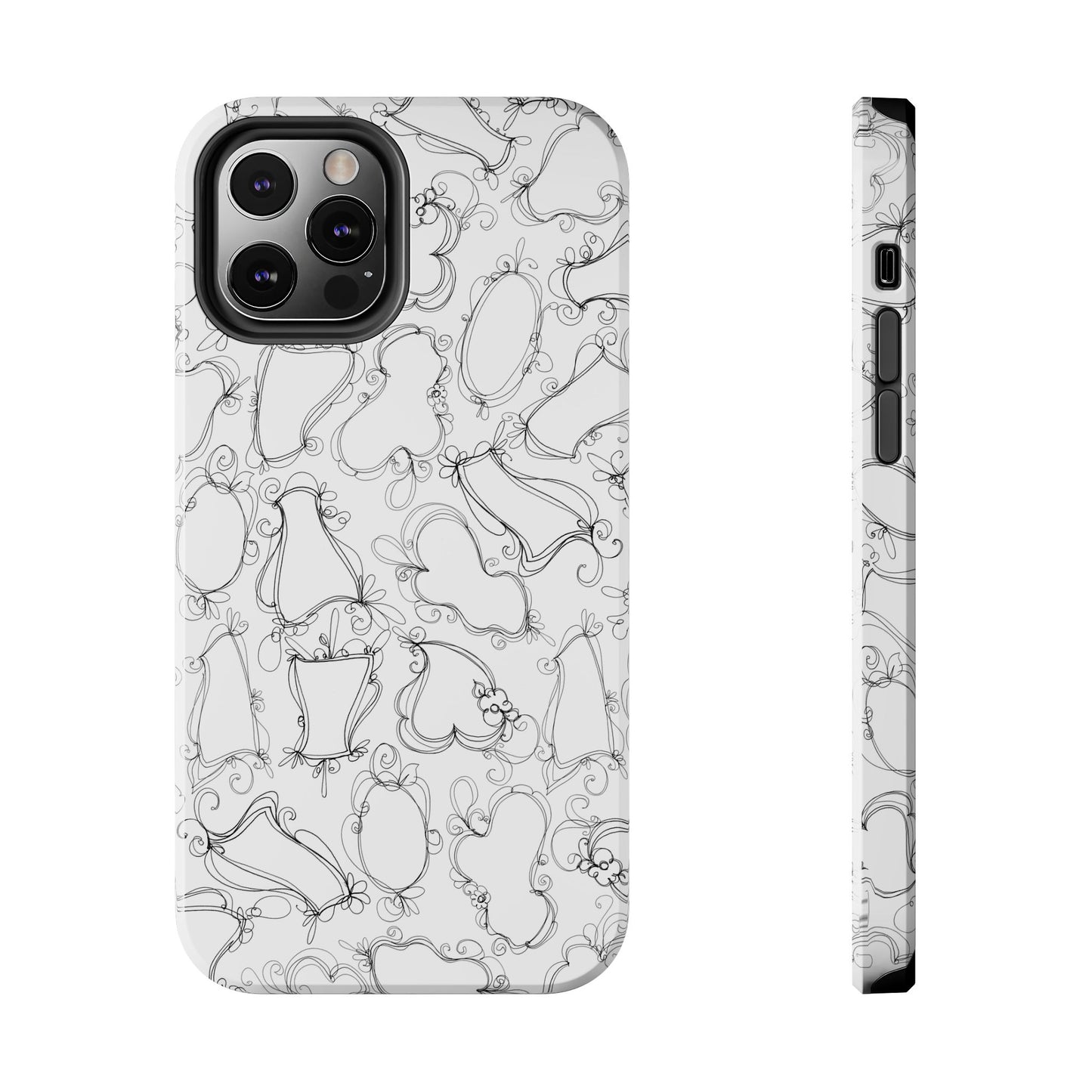 Frames White / Black Phone Case