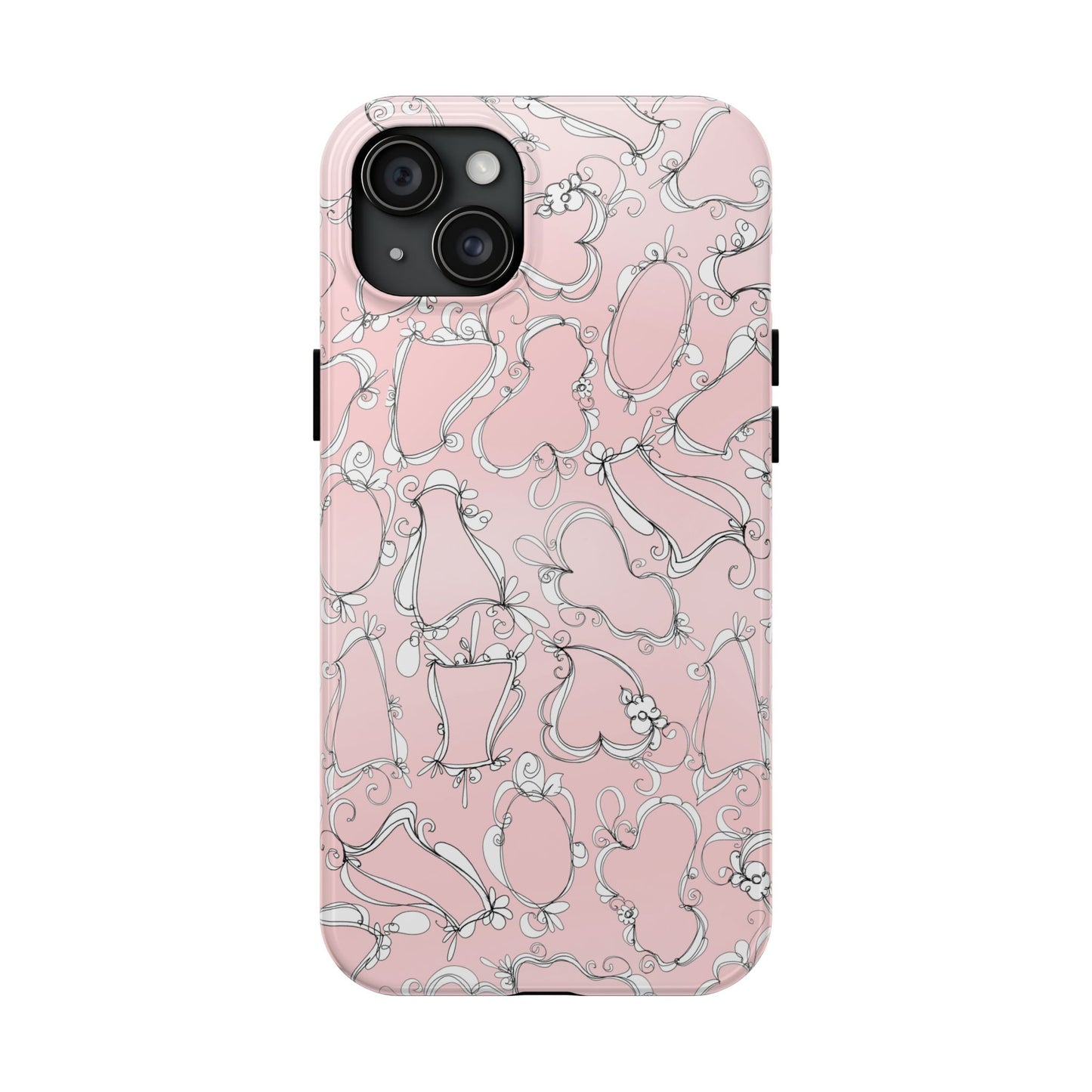 Fancy Frames Pink / White Phone Case