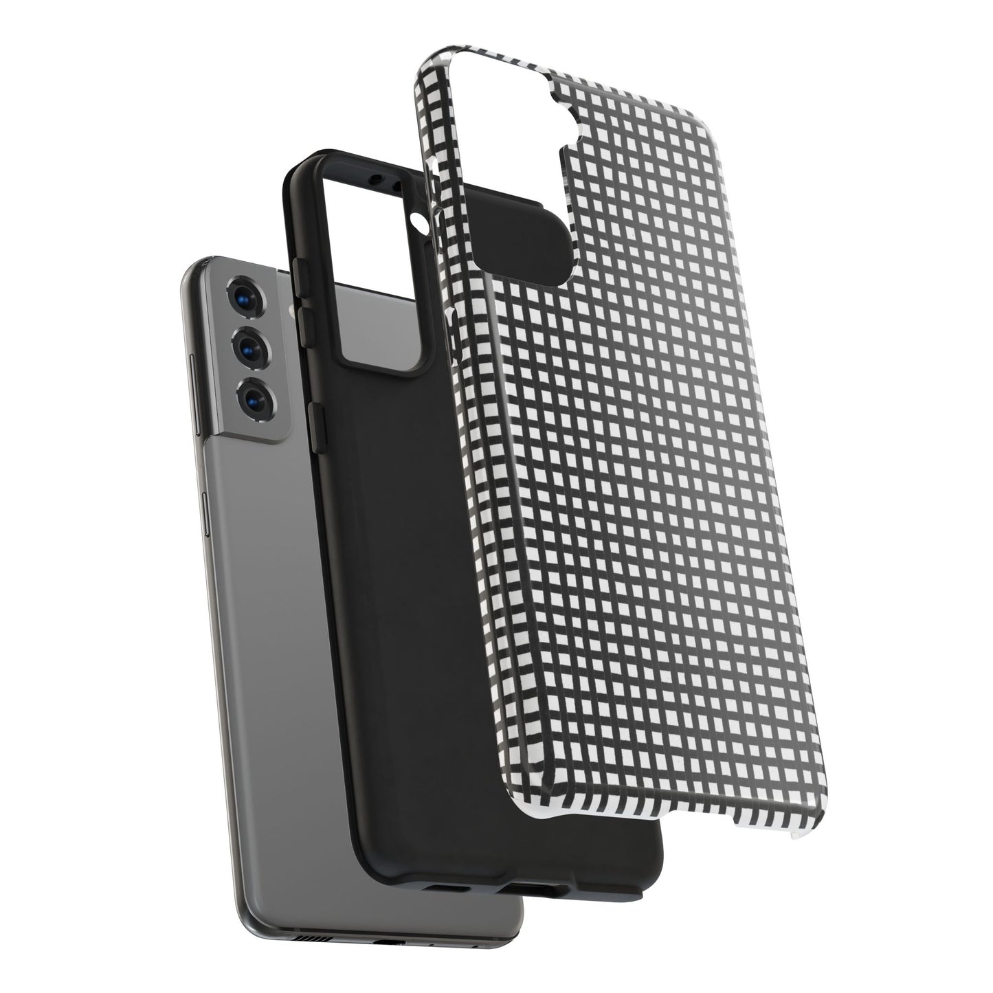 Chipper Check Black / White Phone Case