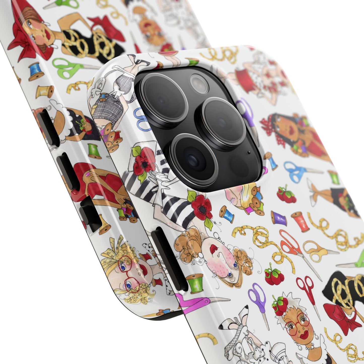 Sew Tossed White Phone Case