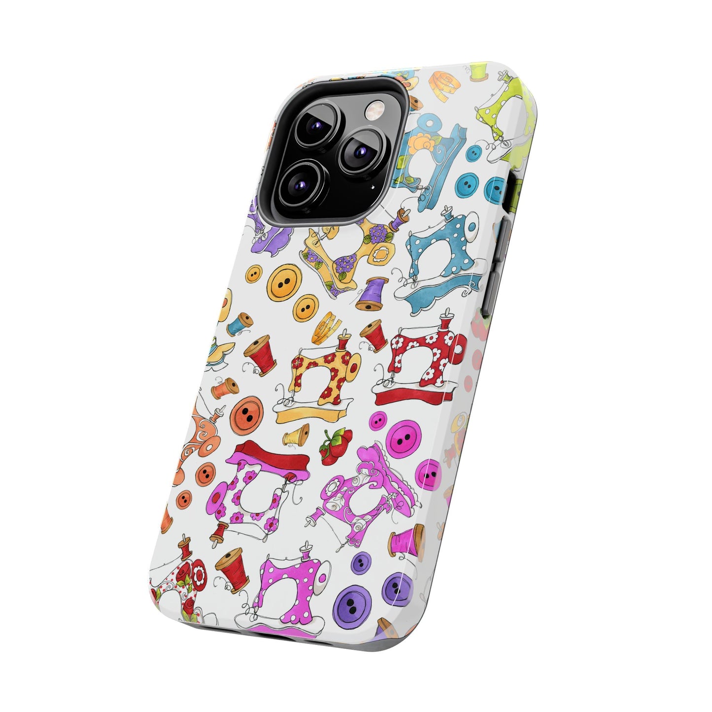 Sew Assorted White Phone Case