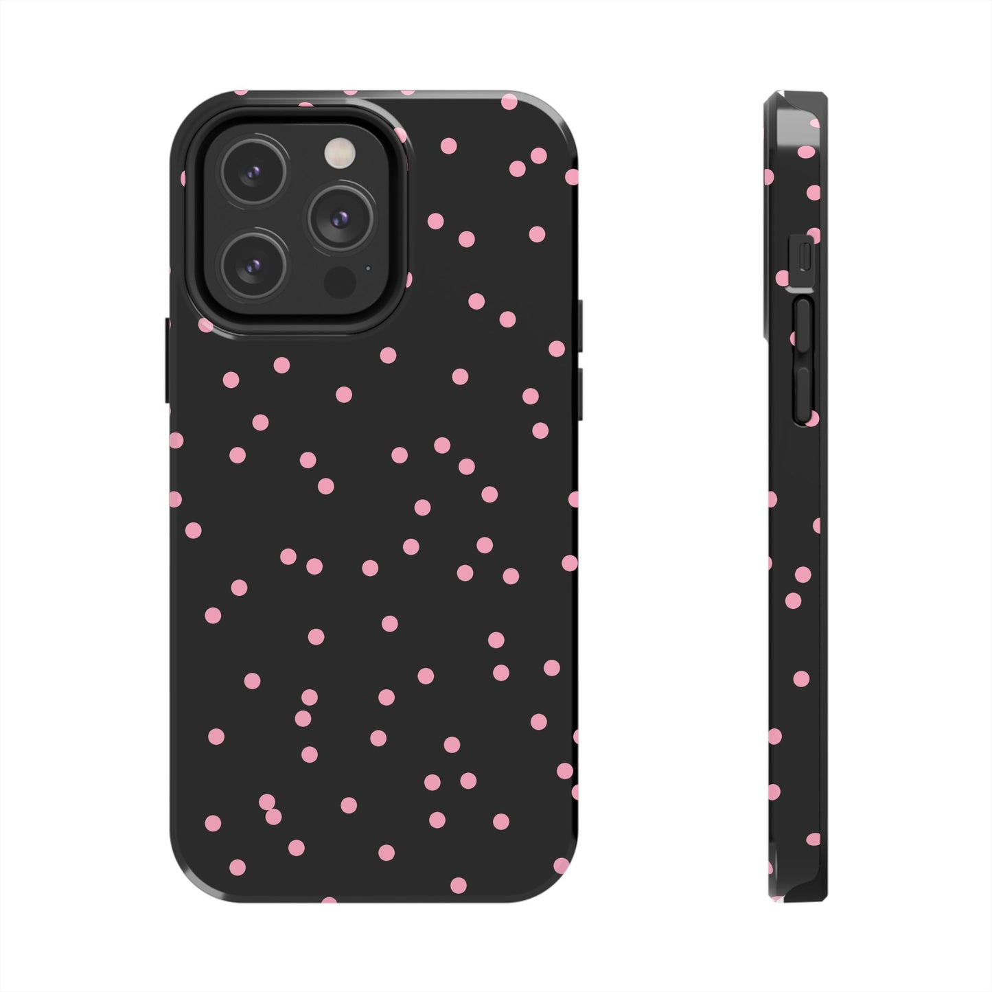 Space Dots Black / Pink Phone Case