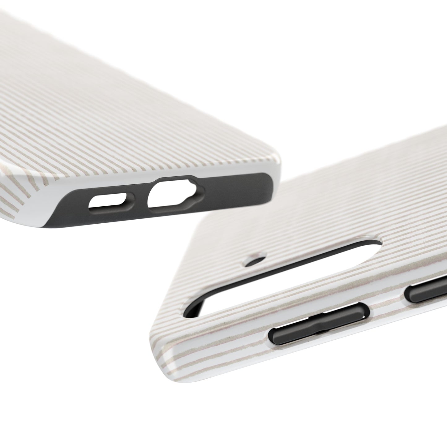 Stripe White / Gray Phone Case