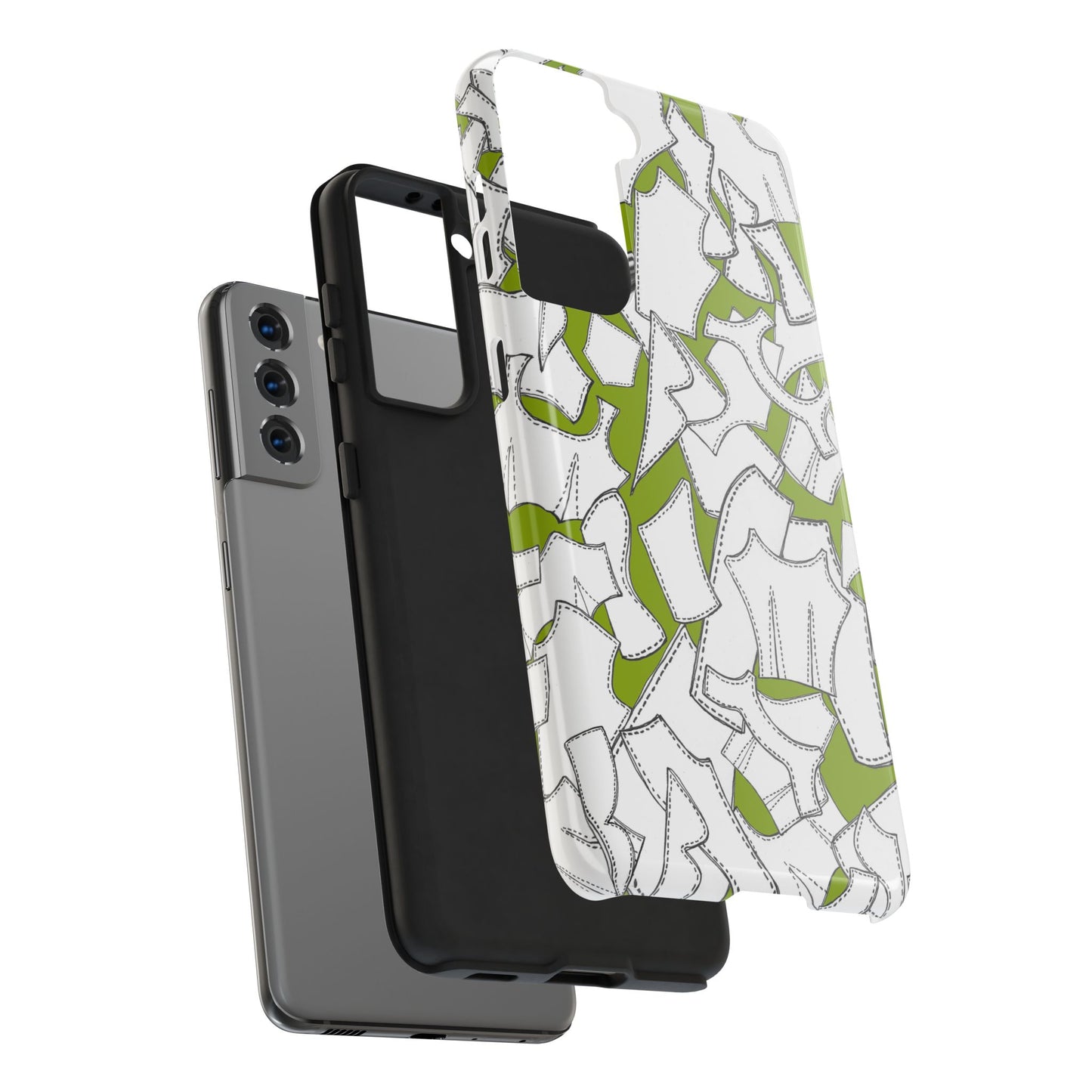 Pattern Pieces Chartreuse Phone Case
