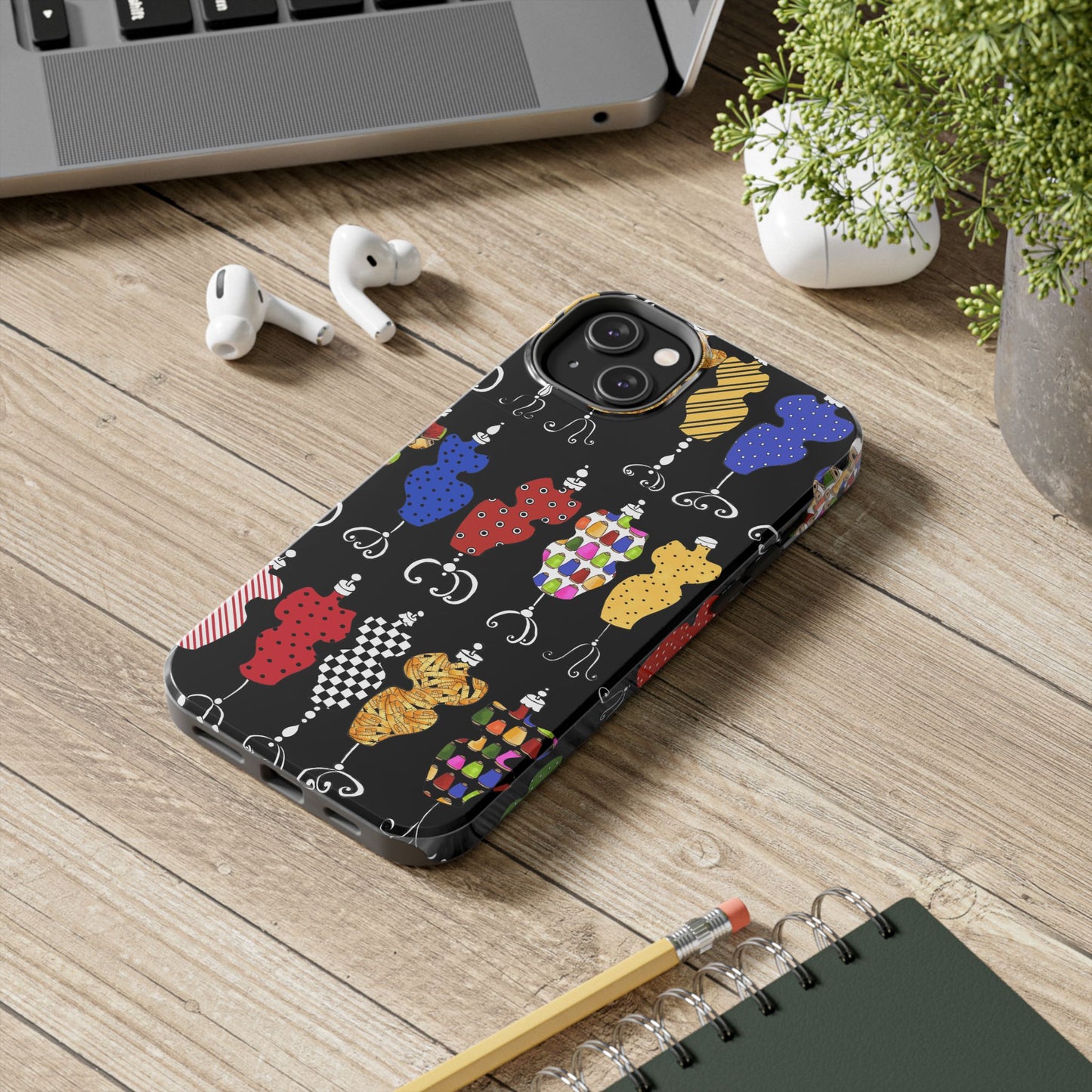 Go Figure Black / Multi Phone Case
