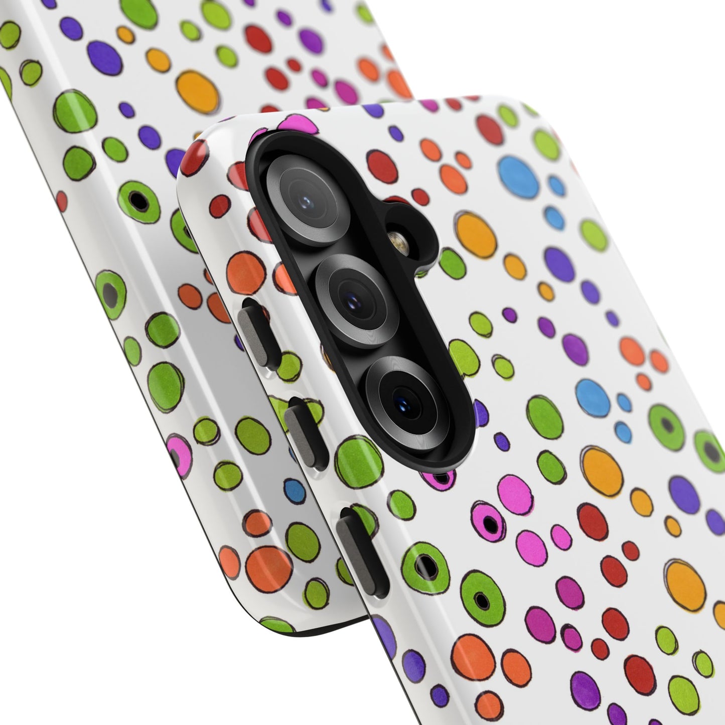 Dog Dots White / Multi Phone Case