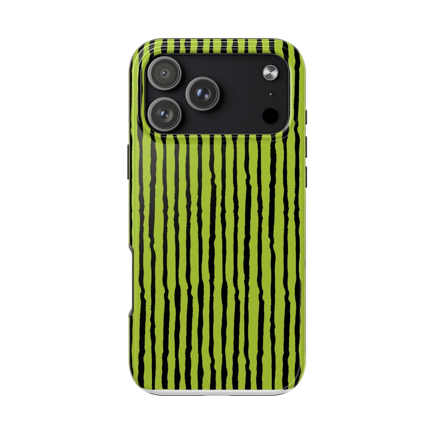 Sorta Stripe Green / Black Phone Case