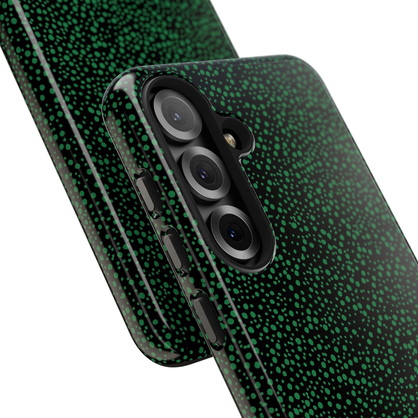 Confetti Black / Green Phone Case